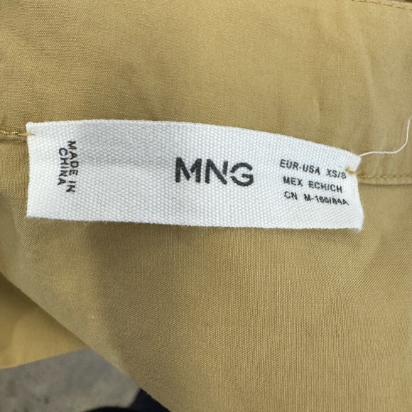 Mango Oversized Camel Ruffle-Hem Mini Dress - Picture 5 of 7